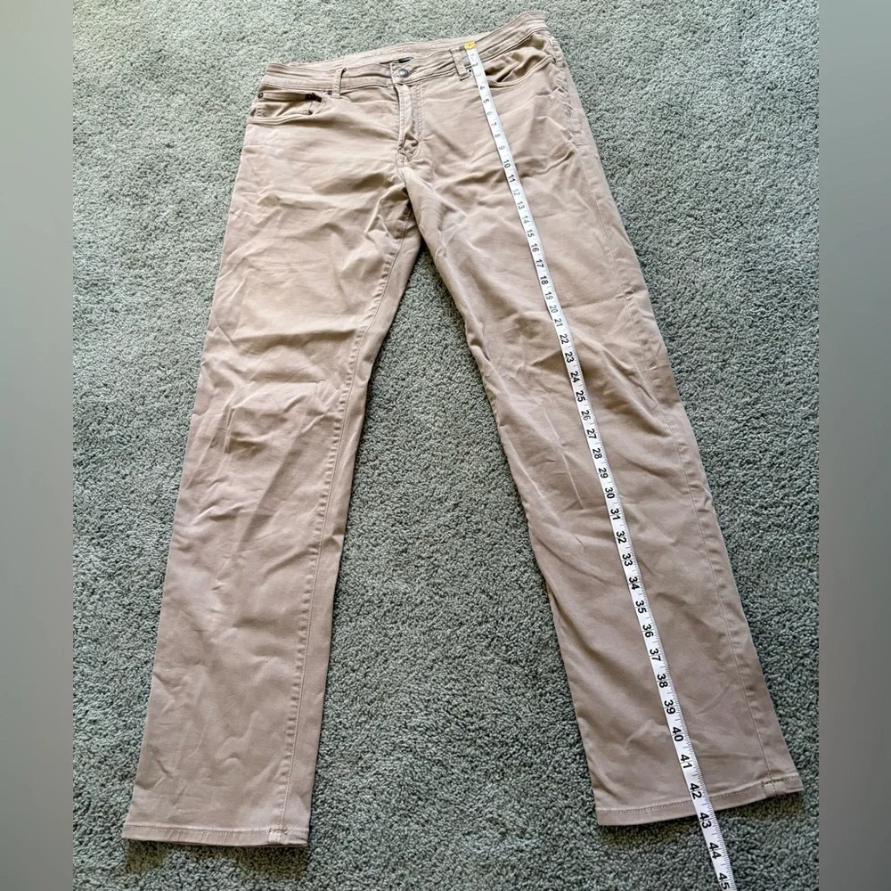 American Eagle Extreme Flex Slim Straight Tan Brown Pants Mens Size 34 Stretch - Picture 3 of 10